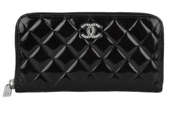 Chanel Quilted Zip-Around Wallet